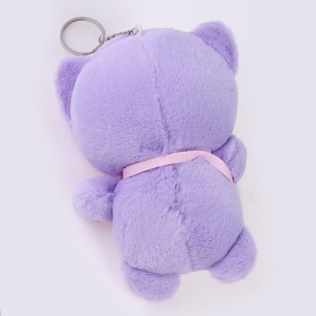 Soft toy "Cat in a suit" on a key fob, 13 cm, color mix-2