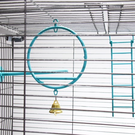 Birds Cage "Pigzon" No. 104-B, collapsible, 2 sections, 58 x 40 x 88 cm, turquoise-11
