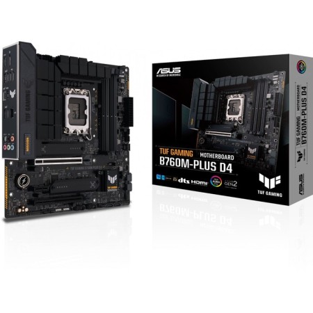 The ASUS TUF Gaming B760M-Plus D4, LGA1700, B760, 4XDDR4, HDMI, DP, MATX-2