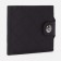 Male purse on a magnet, department for bills, for maps, for coins, dark brown color