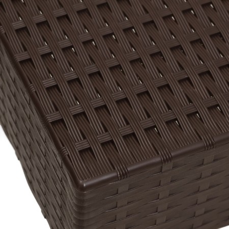 Coffee table "Rattan Ola Dom" square, brown, 46 x 53 x 35 cm-2