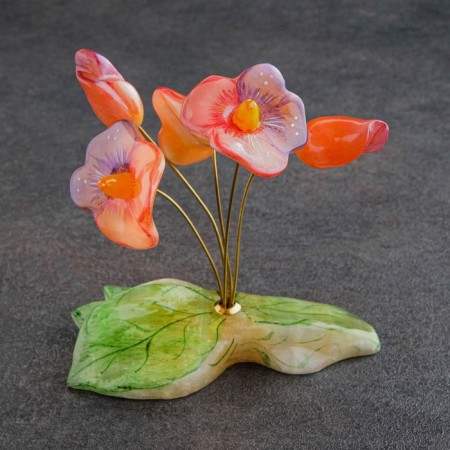 Souvenir "Bouquet", 5 flowers, with painting