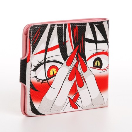 The wallet on the button, the color is gray/red-1