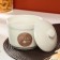 Ceramic sugar sugar "Sugar", 250 ml, white color