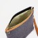 Cosmetic bag with a zipper, with a lining, the color is gray