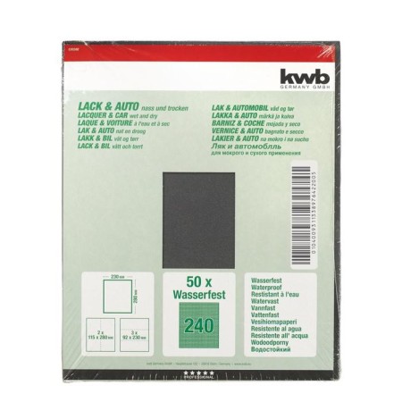 Folder paper KWB, K240, Paper, 230x280 mm, silicon carbide-1