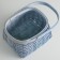 Wicker basket, sequoia, 17.5x15x11.5/23.5 cm, blue