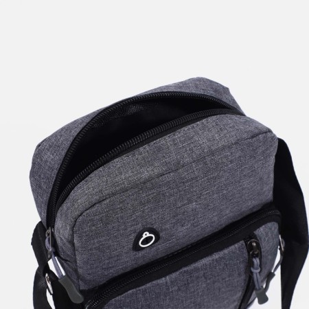 Male bag, gray color-5