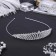 Hair diadem "flicker" vertical, silver