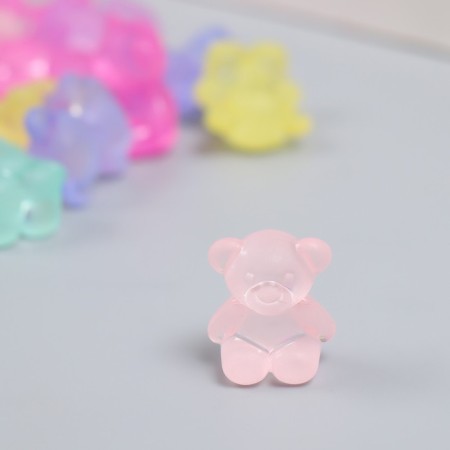 Decor Plastic "Sitting Bear" matte mix 20 g 1.9x1.5x1 cm-1
