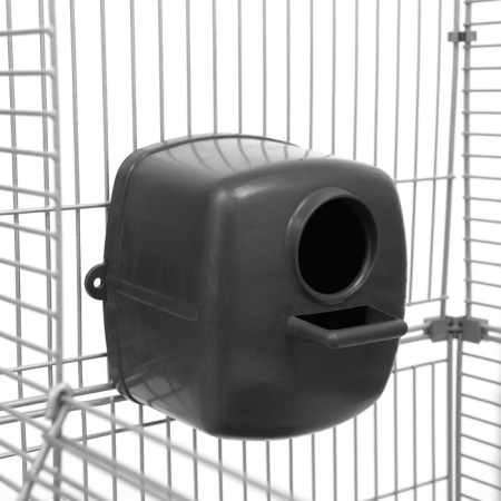 Birds Cage "Piggers" No. 105, collapsible, 3 sections, 58 x 40 x 126cm, gray-10