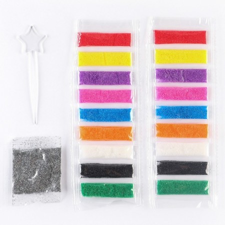 Set for creativity: fresco-magnet, sparkles, sand, coloring, wheelbarrows-1