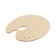 Wooden, Ovalny palette, No. 4, 21 x 24.5 cm, mix