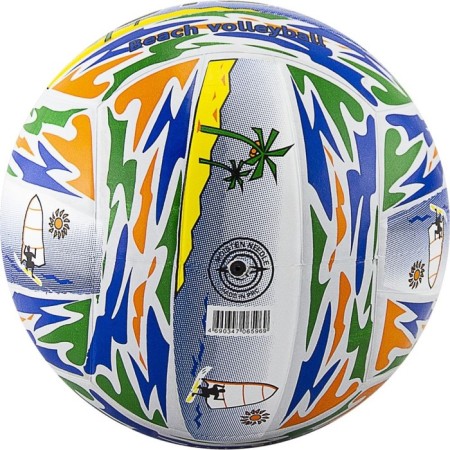Volleyball ball atemi tropic, rubber, colored, p. 5, district 65-67-1