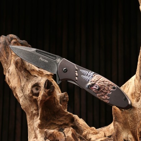 Folding “Ryugen” knife steel - 420, handle - aluminum, 20 cm
