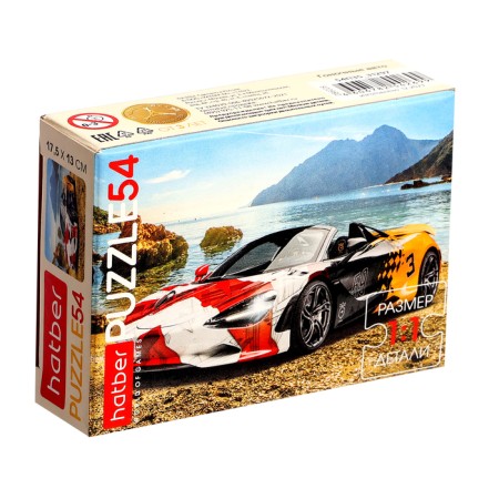 Puzzle "Racing Auto", 54 elements, mix-9