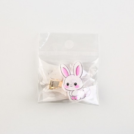 Hair hairpin “Bunny”, 2.5 x 3 cm-6