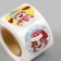New Year Stick Paper "Kits and dogs with snowflakes" d = 2.5 cm 252 pcs in the roll