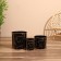 Kashpo on the stand "Zhm" metal (set 3 pcs), diameter 26, 21 and 16 cm