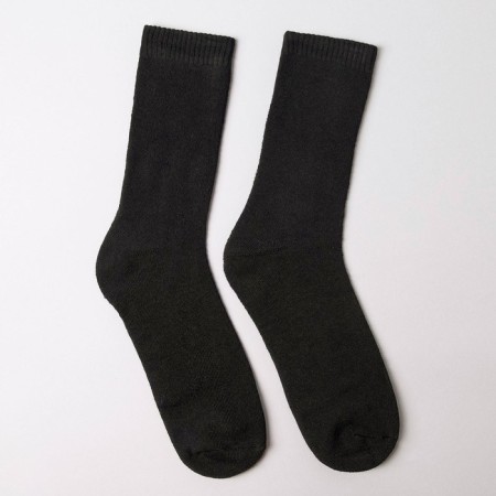 Socks male terry, black color, size 25-27