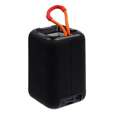 Portable column F68, 5 W, 600 mAh, backlight. Micro SD, black-4