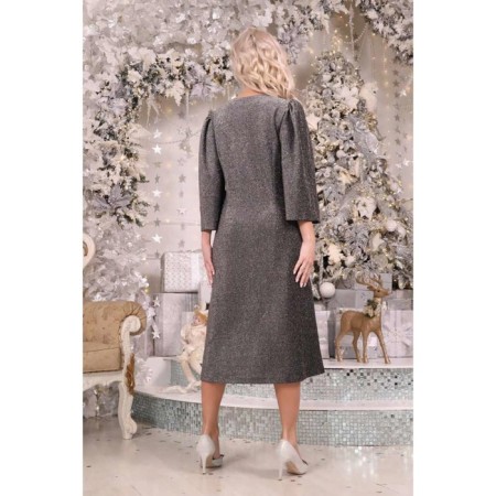 Women's dress, size 46, gray color-10