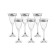 A set of glasses for the white wine asio, the Panto, platinum tape decor, 185 ml X 6 pcs.