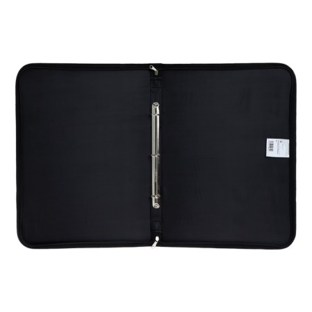 Folder for drawings and portfolio drawings for art work A3 format with handles, on rings, 460 x 330 x 30 mm, black (textile), Estado-3