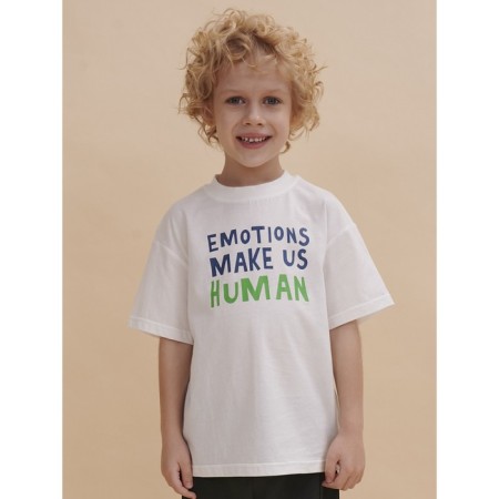 T -shirt for boys, height 128 cm, white color