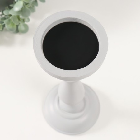 Summary tree for 1 candle "waist" light gray 10x10x26.5 cm-1