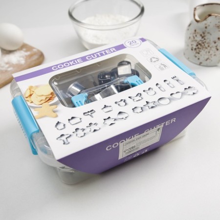 A set of forms for cutting the cookie "Summer", 20 pcs, chrome color-5