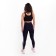Female leggings, blue color, size 42
