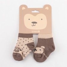 Set of socks of crumb I am a “bear”, 2 pairs, 10-12 cm