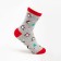 Women's socks "Penguin", light gray color, size 23-25