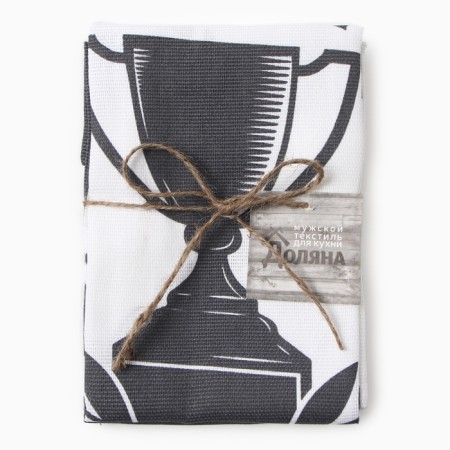 Set of kitchen towels of the share "husband" 35x60 cm, 2 pcs, 100% HL, 160g/m2-7
