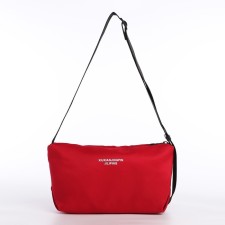 Youth bag with zipper, red color