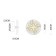 Decorative backlight by Arte Lamp Ajour A1258AP-1PB, LED, 3 W, 9x20x20 cm, 160 lm, copper
