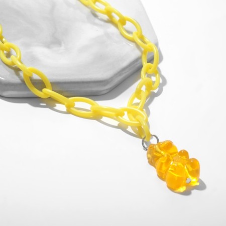 Piece "Bear" marmalade, yellow color, 40 cm