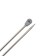 The knitting needles are straight, metal, 35 cm/4.0 mm
