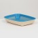 Rounded toilet with a mesh of 33.5 x 25 x 6 cm, blue/beige