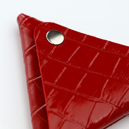 Monetnik on the button, Textura, red color-4
