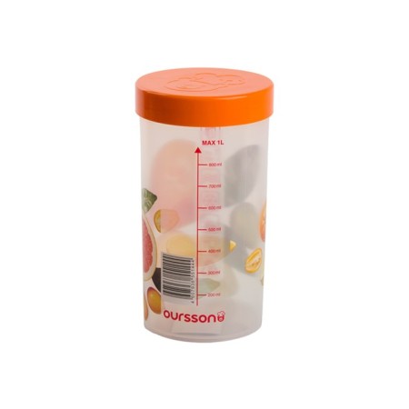 Ourssson 1 L storage capacity, 9.5 × 9.5 × 18 cm, orange-2