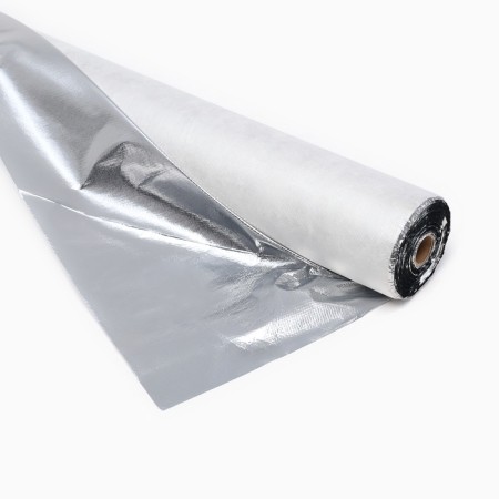 Foil-tanned canvas 1.6x43.75 m, (70 m2 in roll), for thermal insulation-1