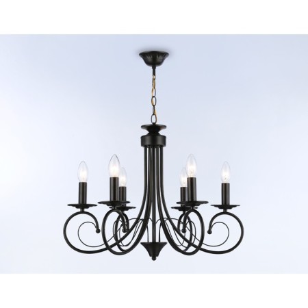 Suspended chandelier Ambrella Light, Modern, TR9612, 6HE14, Black Color-2