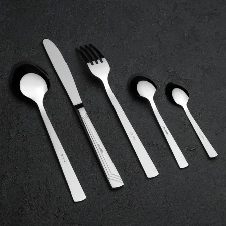 Set of table "appetite", thickness 2 mm, decorative box, 30 objects, silver color-3