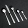 Set of table "appetite", thickness 2 mm, decorative box, 30 objects, silver color