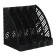Vertical paper tray, 5 sections, black