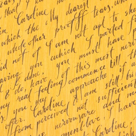 Paper Packaging Ecolux fastened "letter", yellow/black, 0.7 x 5 m-2