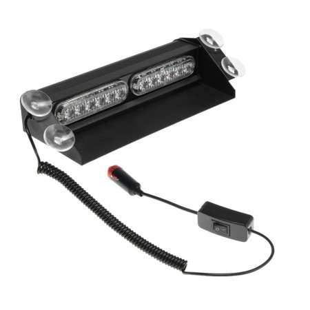 Signal strobe for windshield 12 LED, 12V, 9 modes, red-blue-3