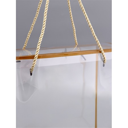 PET box with handles, gold, 25 x 25 x 10 cm-1
